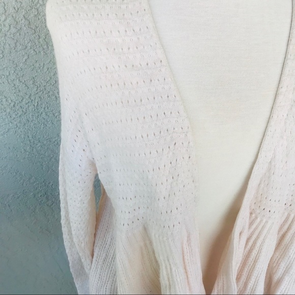 ANTHROPOLOGIE Pointelle Peplum Cardigan | Moth - Picture 3 of 8